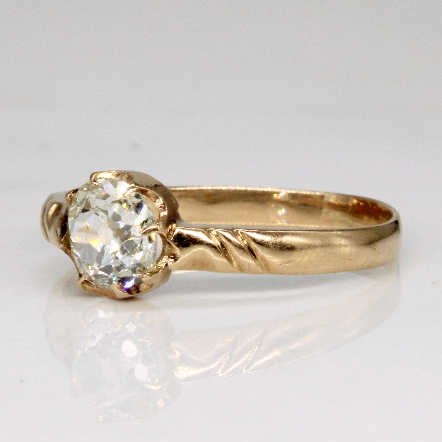Old Mine Cut Diamond Engagement Ring | 0.62ct | SZ 7.25 |