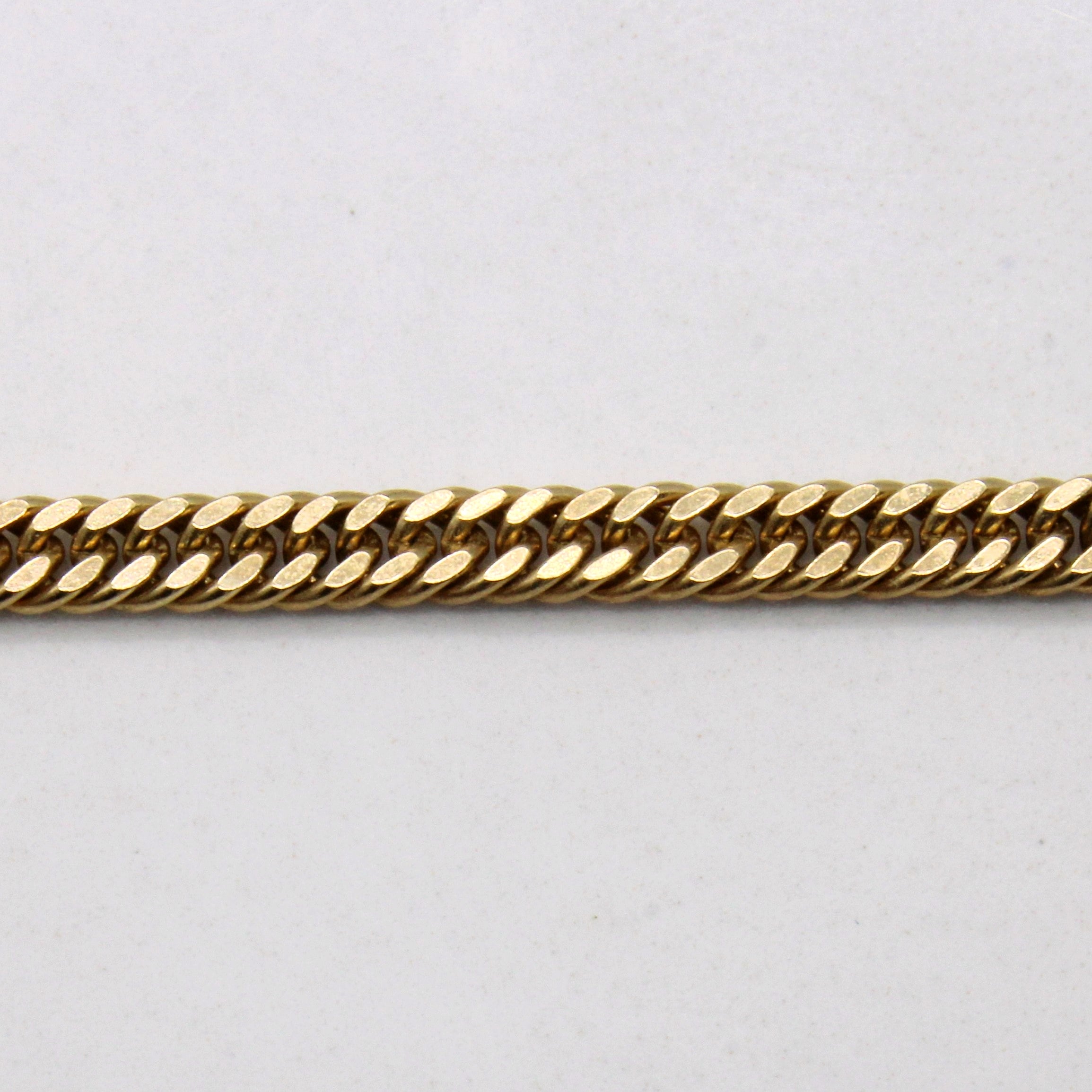 10k Yellow Gold Curb Link Chain | 22" |