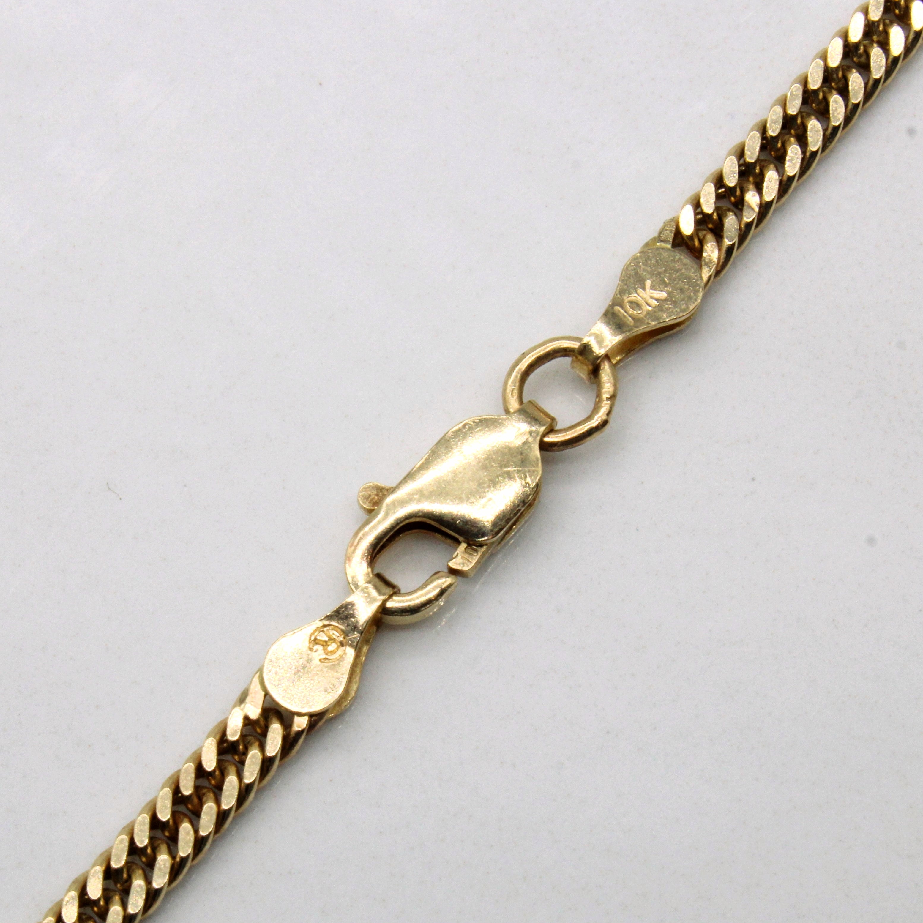 10k Yellow Gold Curb Link Chain | 22" |