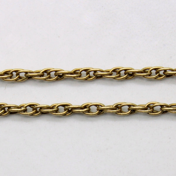 14k Yellow Gold Rope Chain | 26