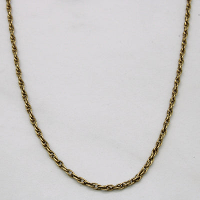 14k Yellow Gold Rope Chain | 26