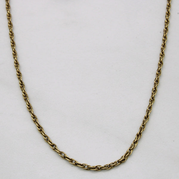 14k Yellow Gold Rope Chain | 26