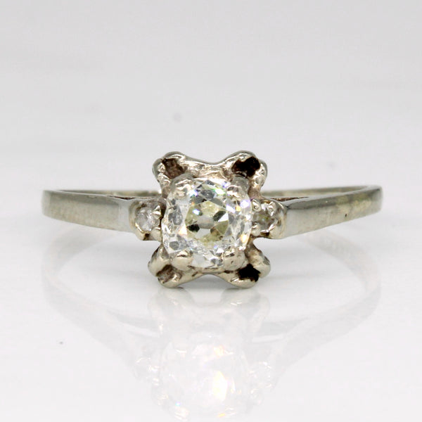 Illusion Set Old Mine Diamond Engagement Ring | 0.39ctw | SZ 6 |