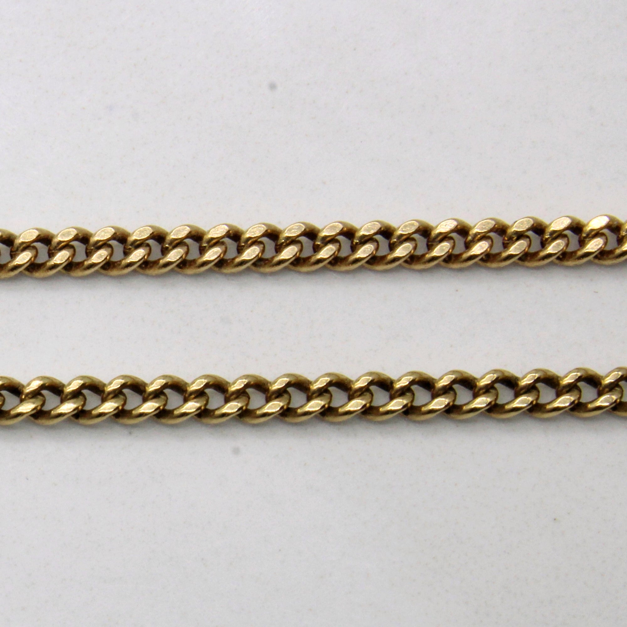 10k Yellow Gold Curb Link Chain | 18