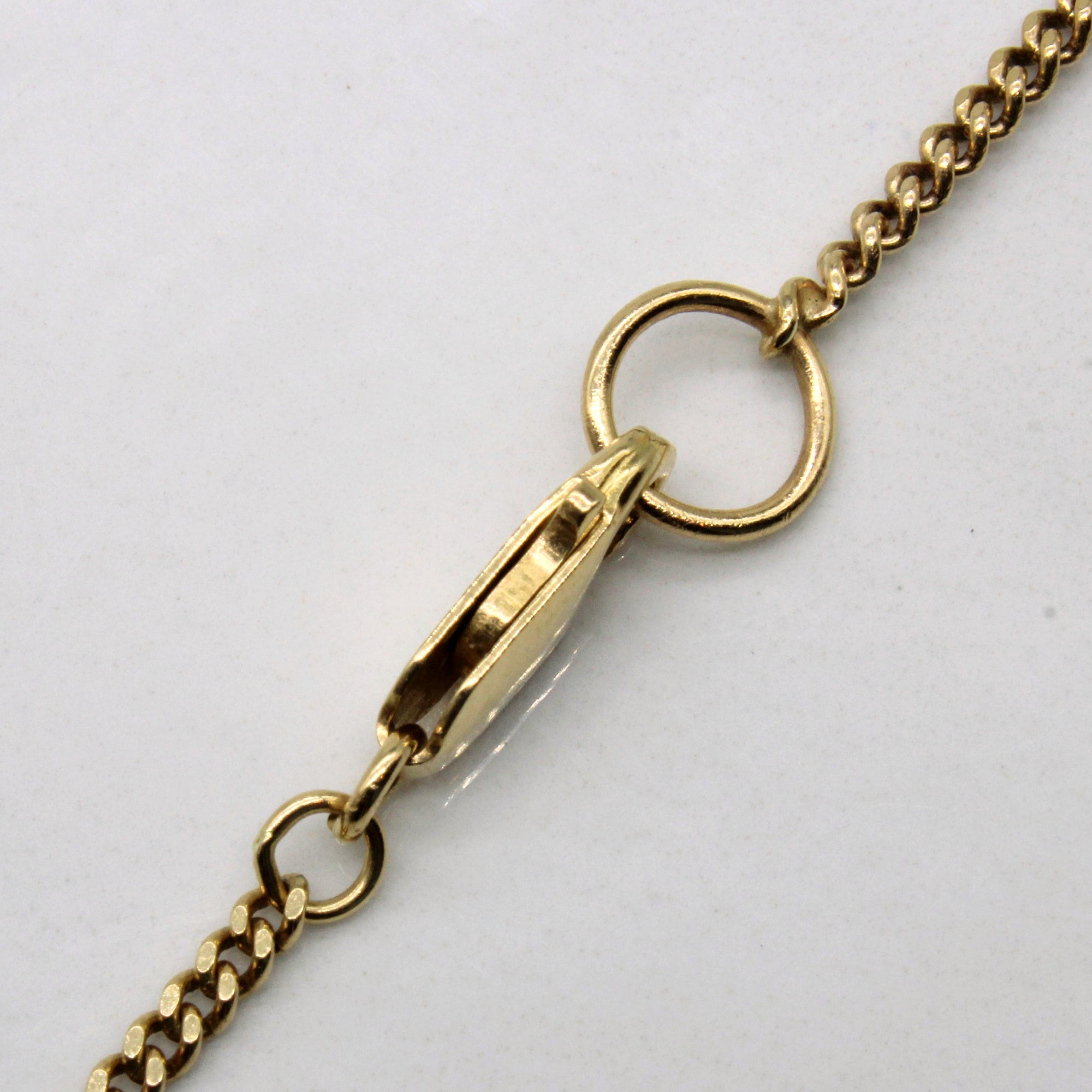 10k Yellow Gold Curb Link Chain | 18