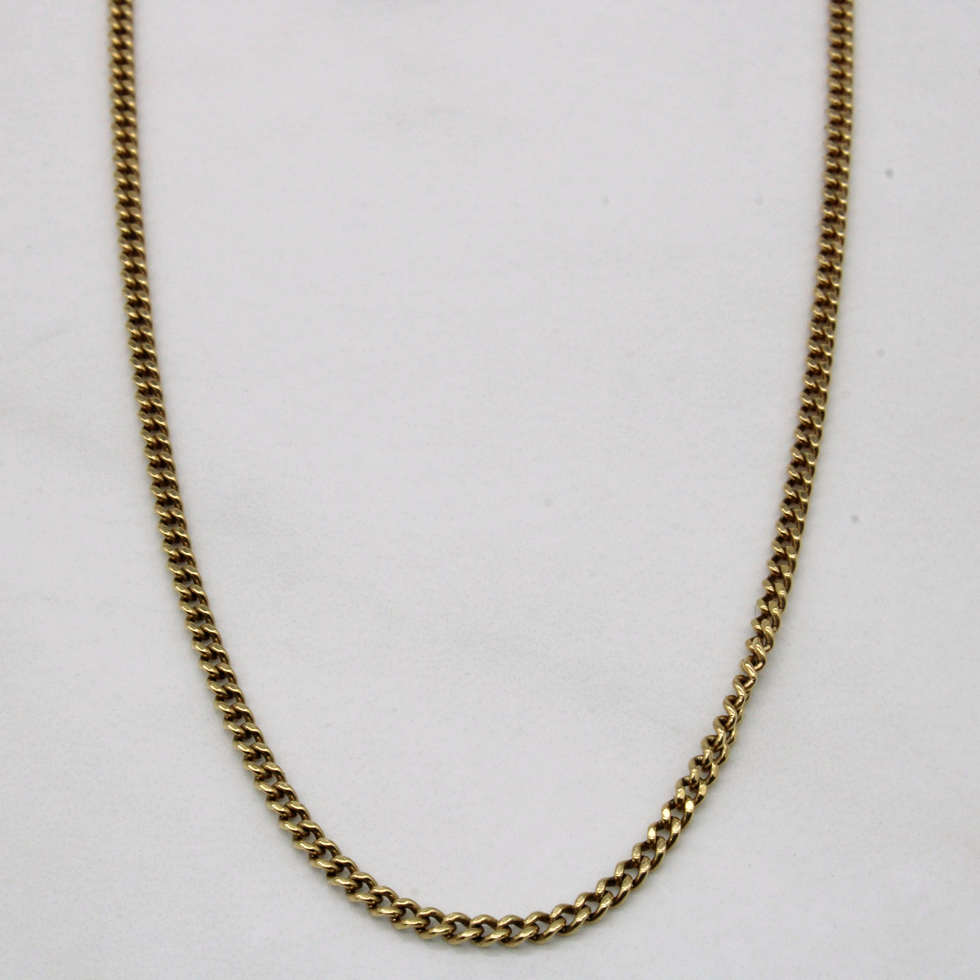 10k Yellow Gold Curb Link Chain | 18