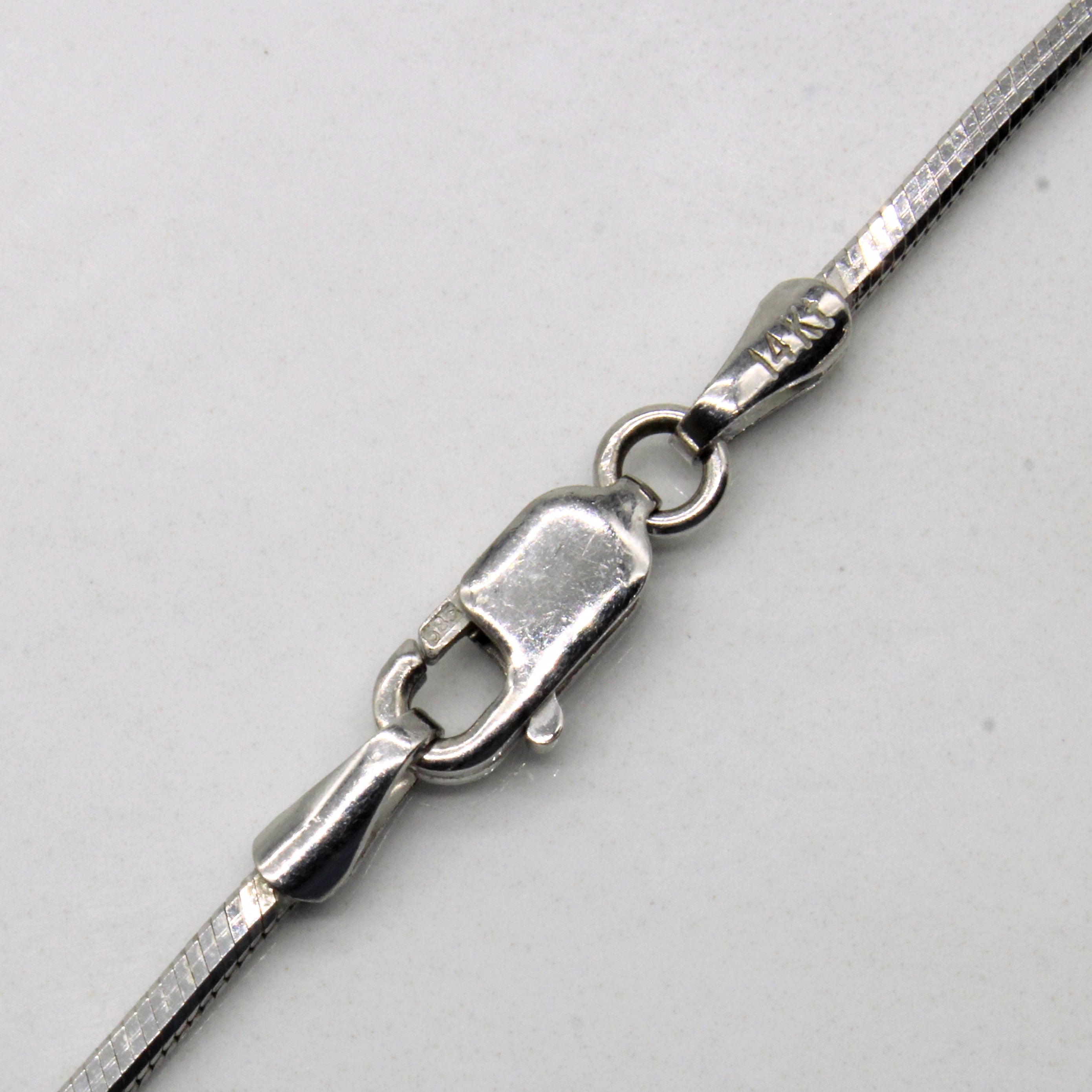 14k White Gold Chain | 18" |