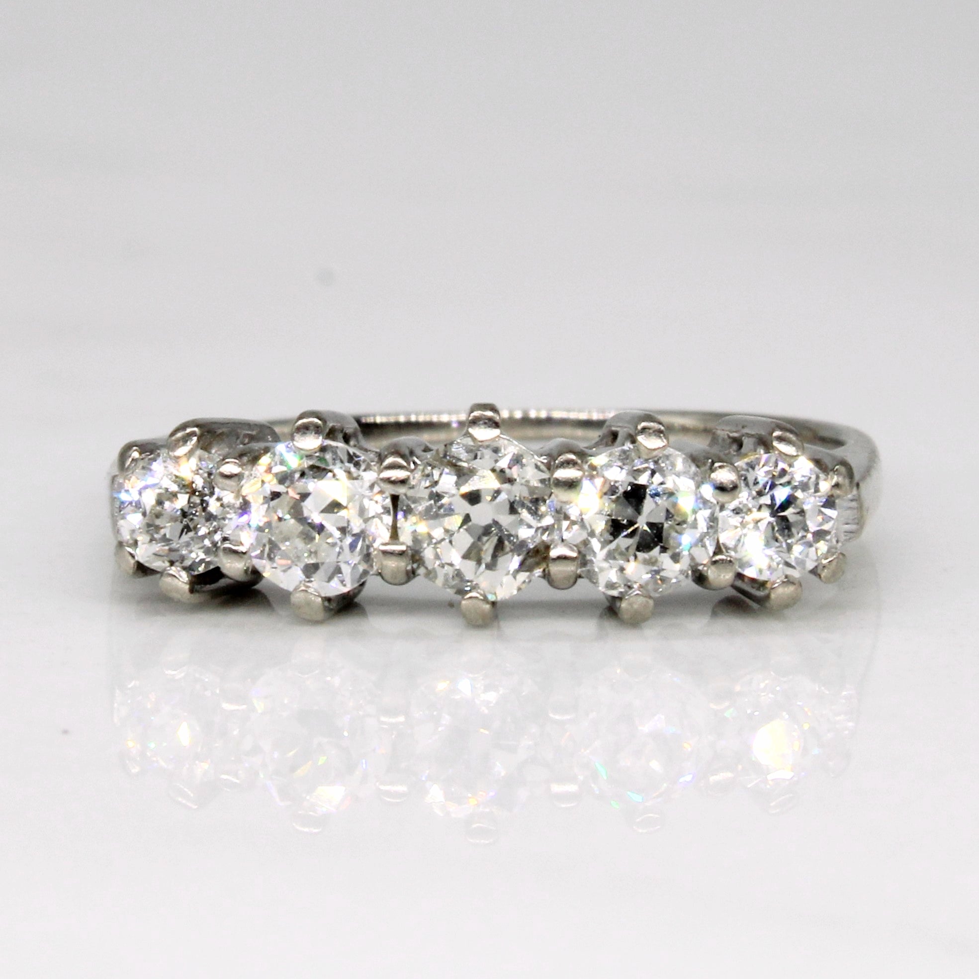 Five Stone Diamond Ring | 0.93ctw | SZ 7.25 |