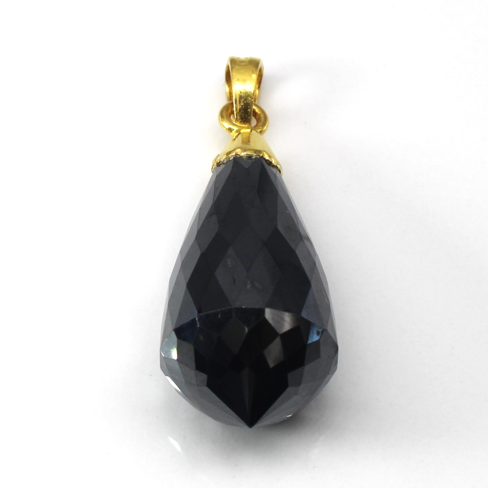 Pendentif goutte d'hématite | 94,00 ct | 