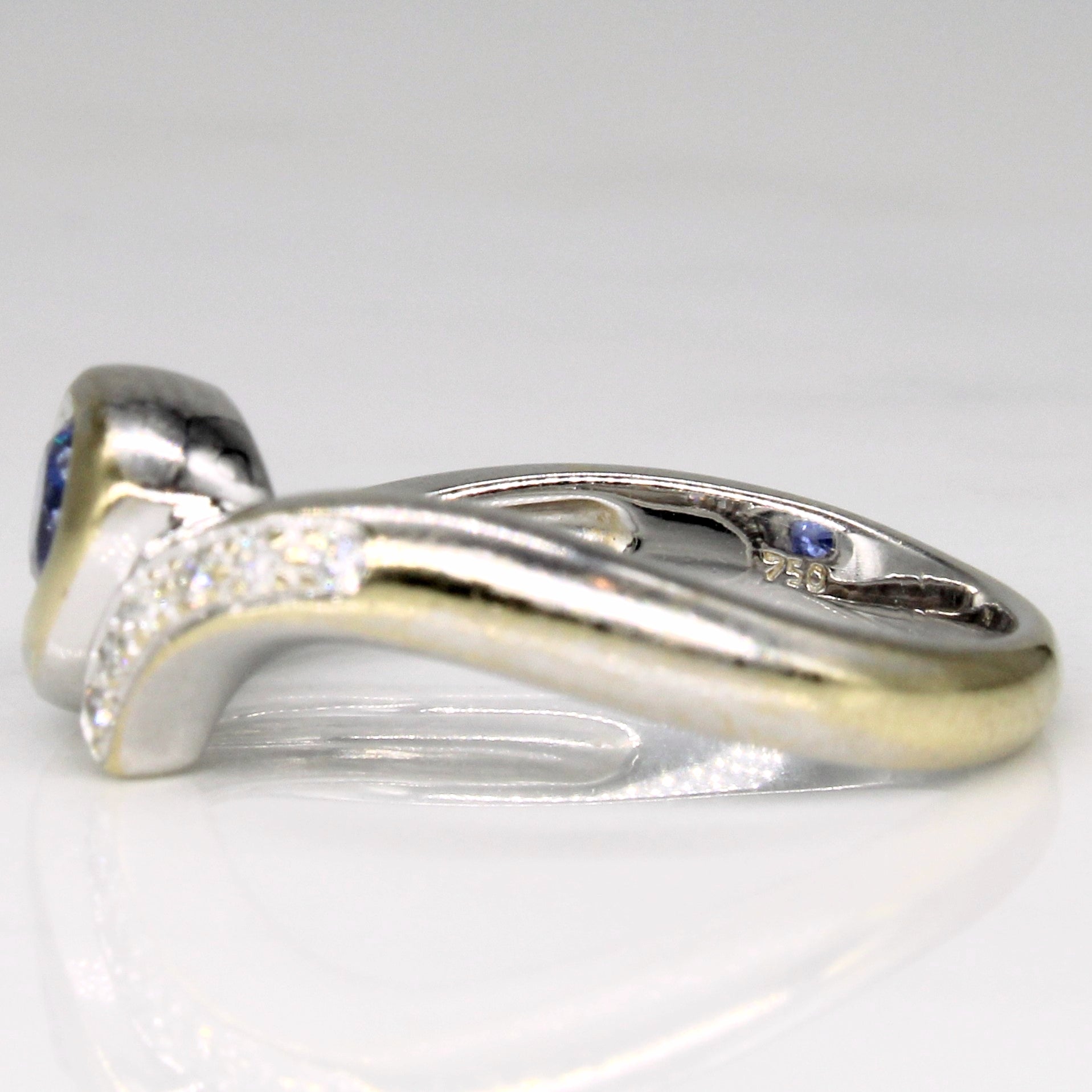 Sapphire & Diamond Waterfall Ring | 0.50ct, 0.03ctw | SZ 6 |