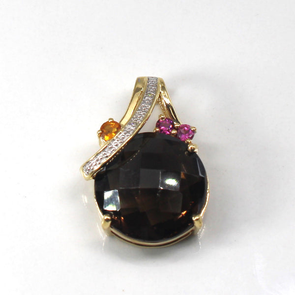 Multi Gemstone Pendant | 12.00ct | 0.20ctw | 0.02ctw |