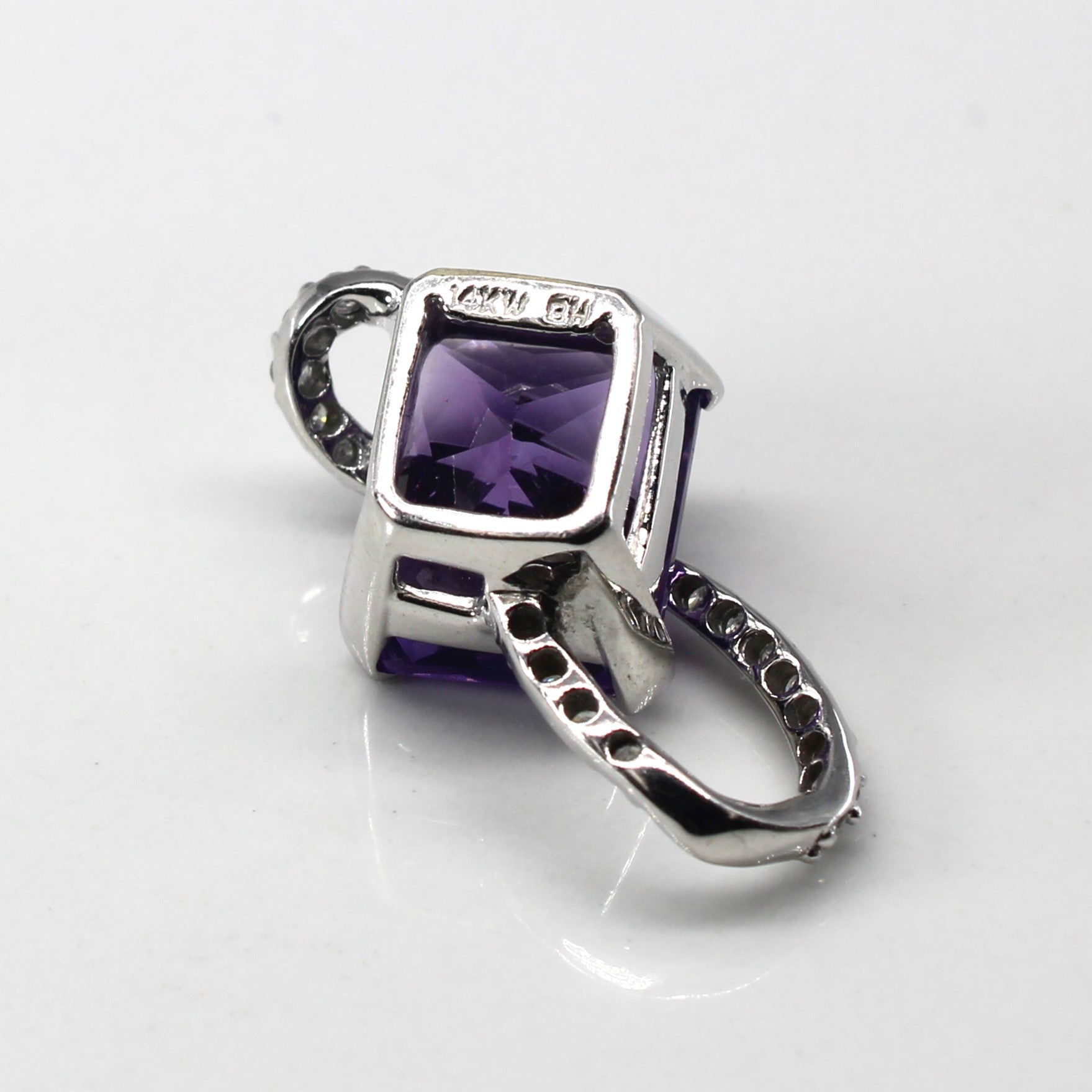 Amethyst and Diamond Pendant | 5.80ct | 0.22ctw |