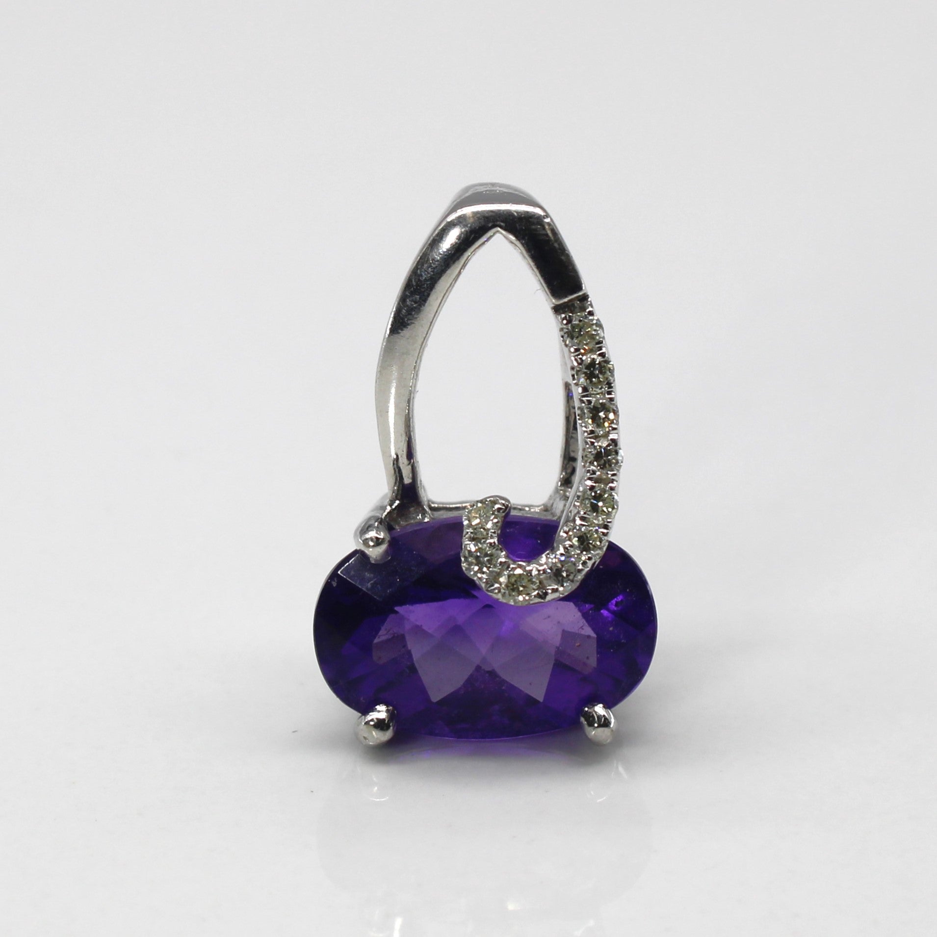 Amethyst & Diamond Pendant | 3.00ct | 0.10ctw |