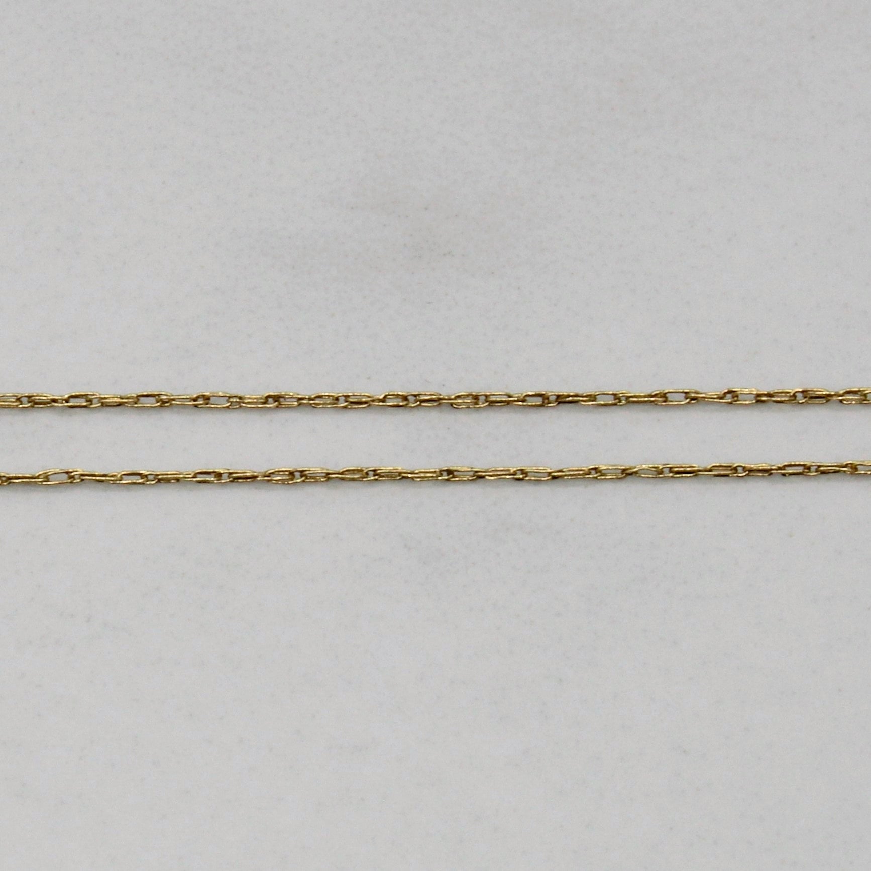 Sapphire & Diamond Pendant & Chain | 0.50ct, 0.02ctw | 20