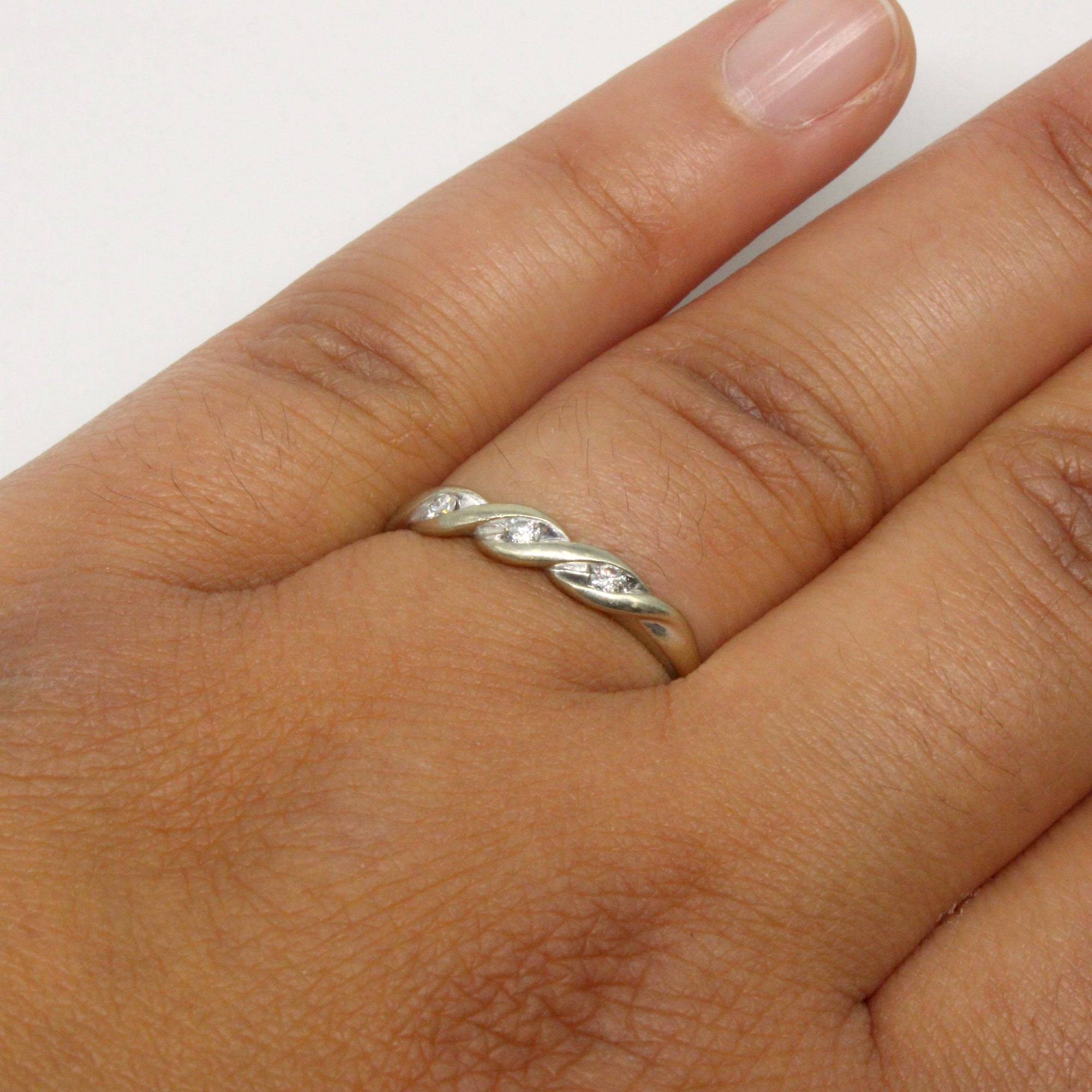 Braided Diamond Ring | 0.09ctw | SZ 7.75 |