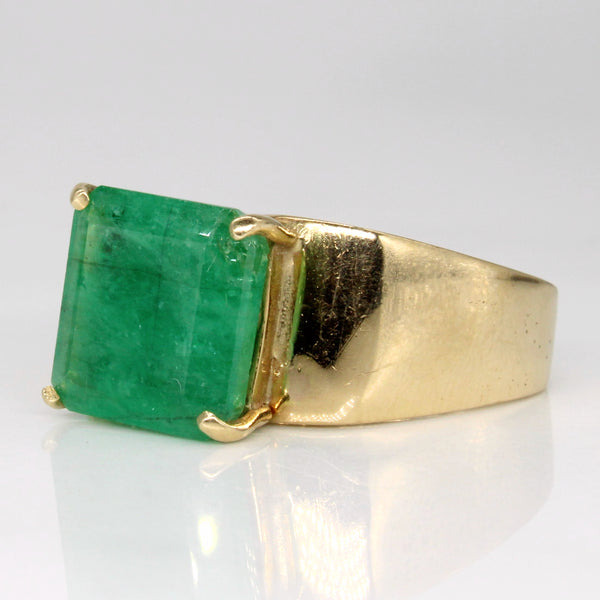 Emerald Solitaire 14k Ring | SZ 5 |