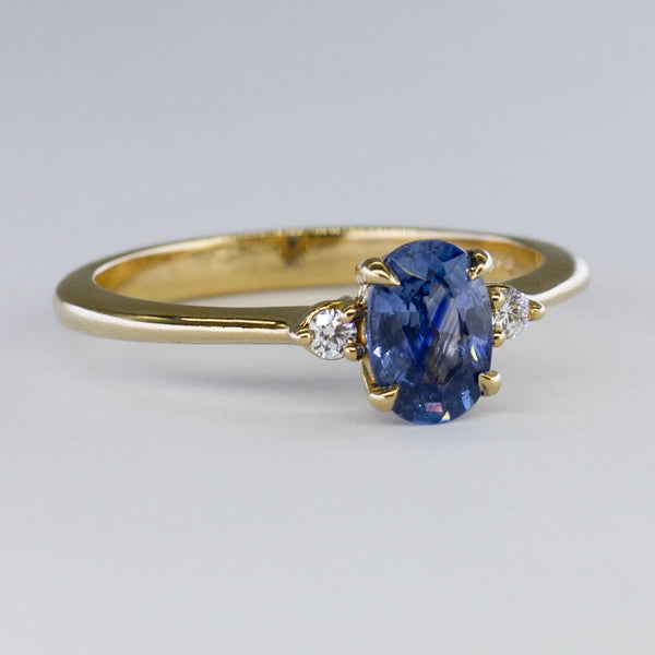'100 Ways' Accented Oval Ceylon Sapphire Ring | 1.00ct | SZ 7 |