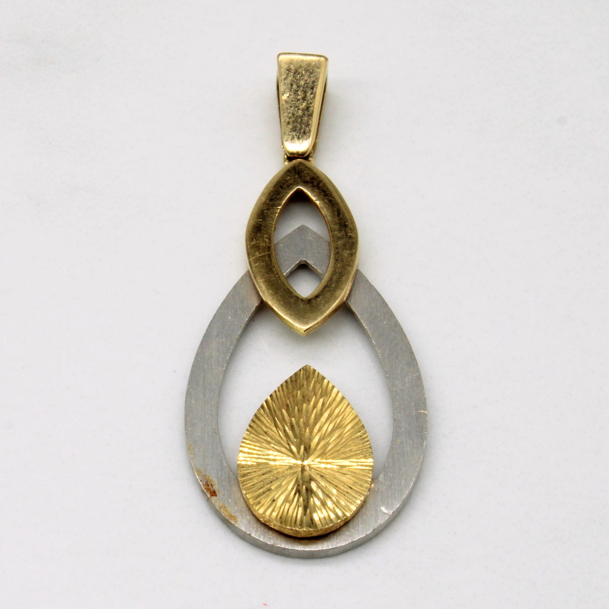 18k Two Tone Gold Pendant 100 Ways