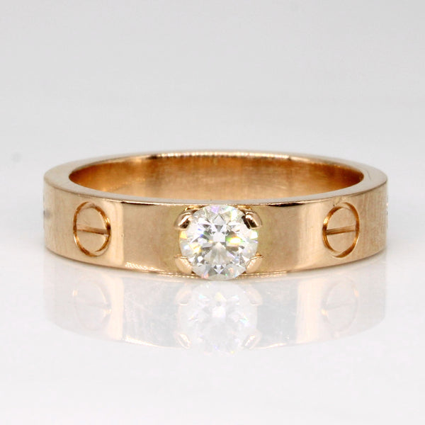 'Cartier' Solitaire Diamond Love Ring | 0.23 ctw | SZ 5 |