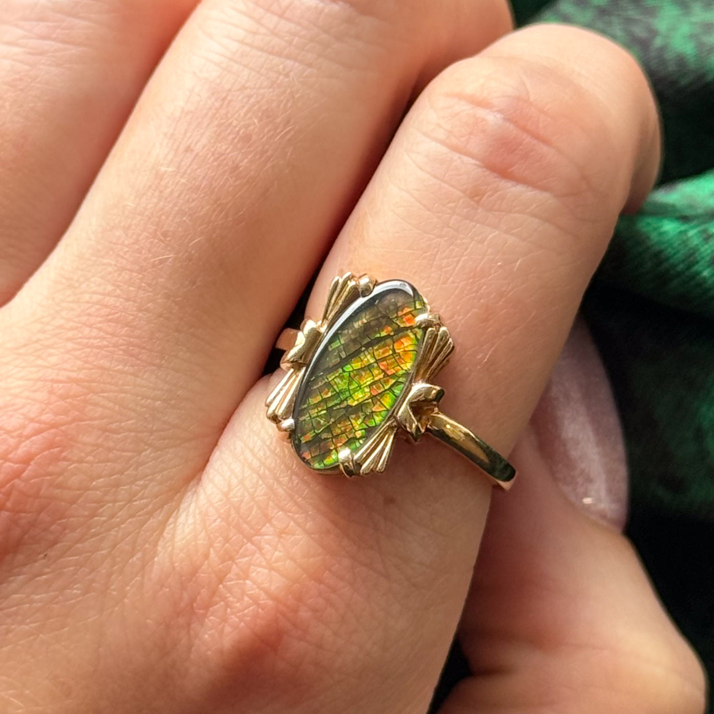 Ammolite Ring | 2.25ct | SZ 8 |