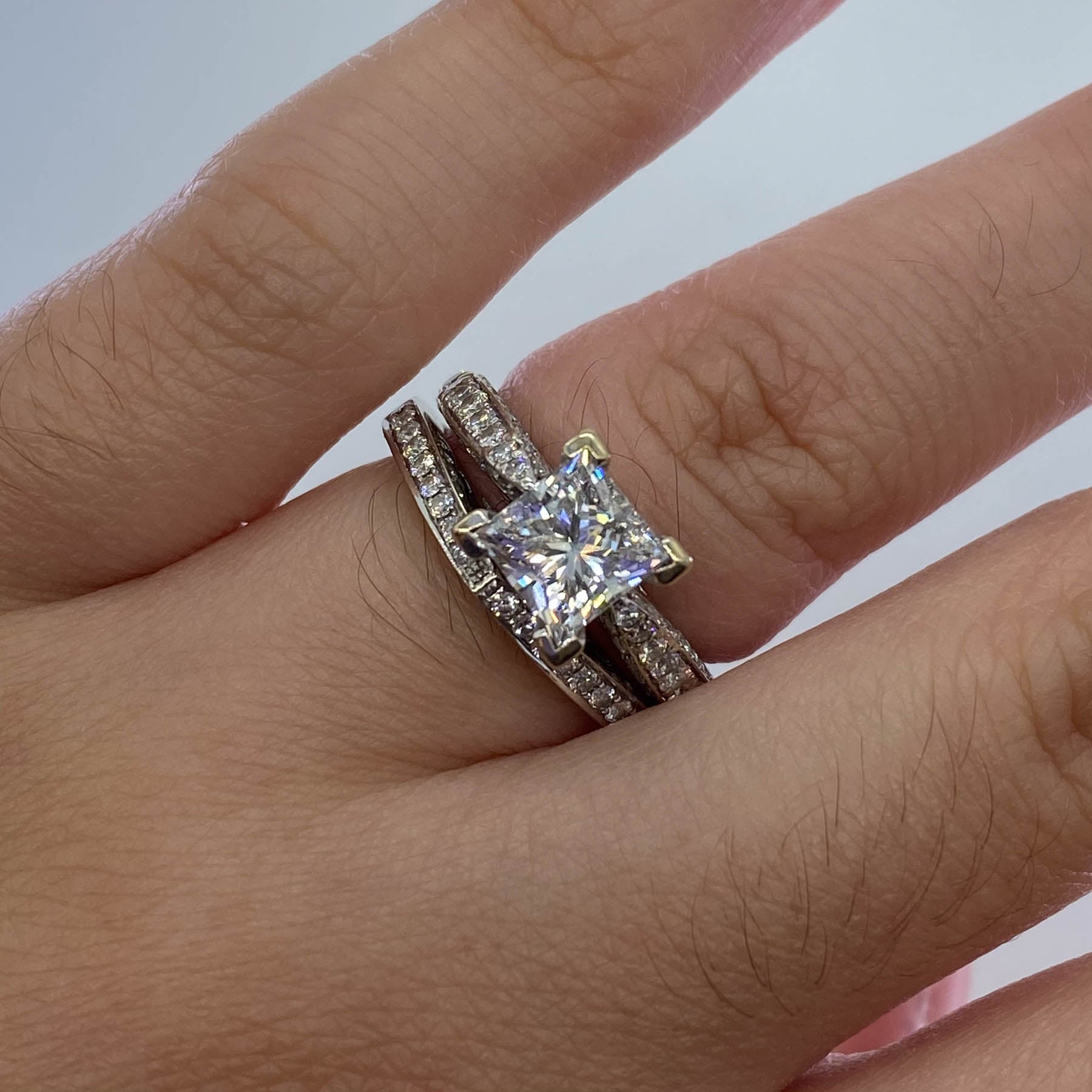 Alliance en diamant certifiée GIA, monture européenne | 2,60 ct | Taille 4,5 