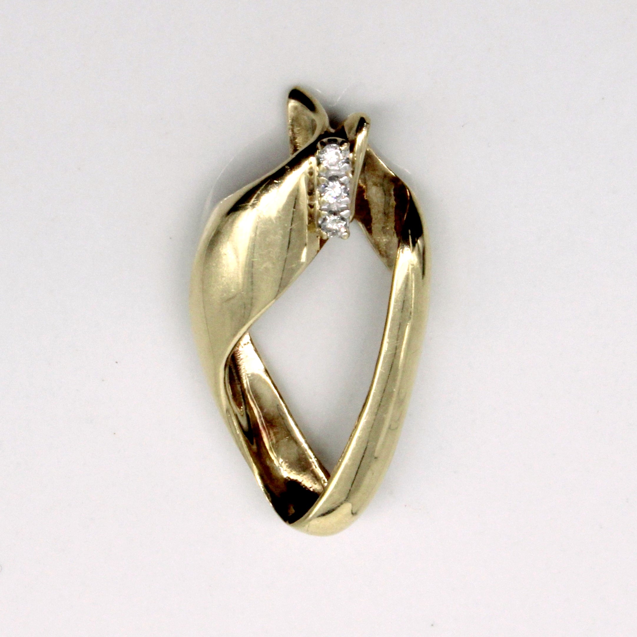 Triple Stone Drop Diamond Pendant | 0.05ctw |