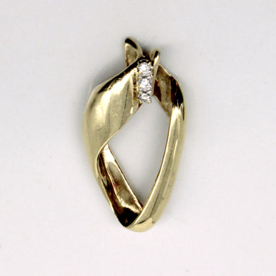 Triple Stone Drop Diamond Pendant | 0.05ctw |