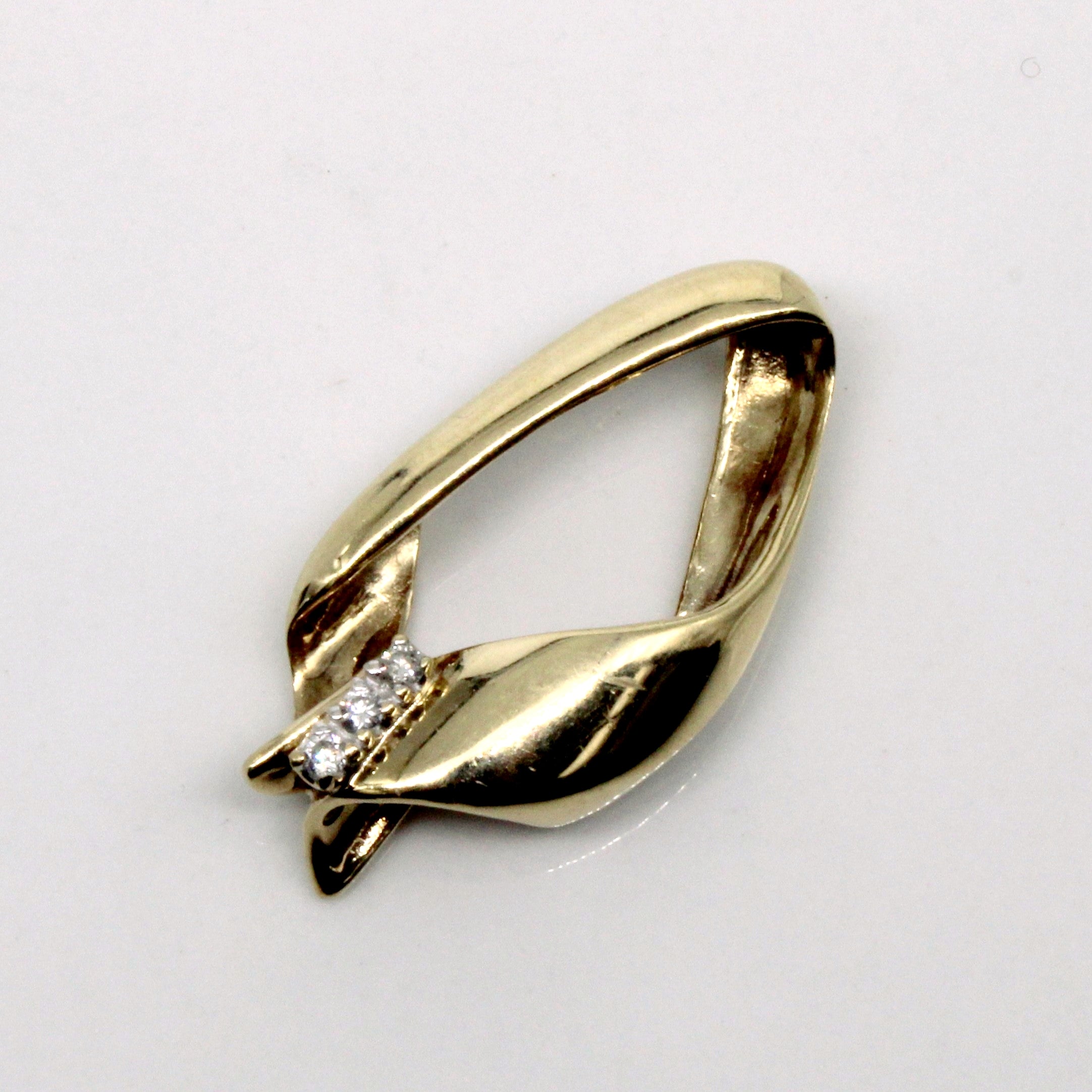 Triple Stone Drop Diamond Pendant | 0.05ctw |