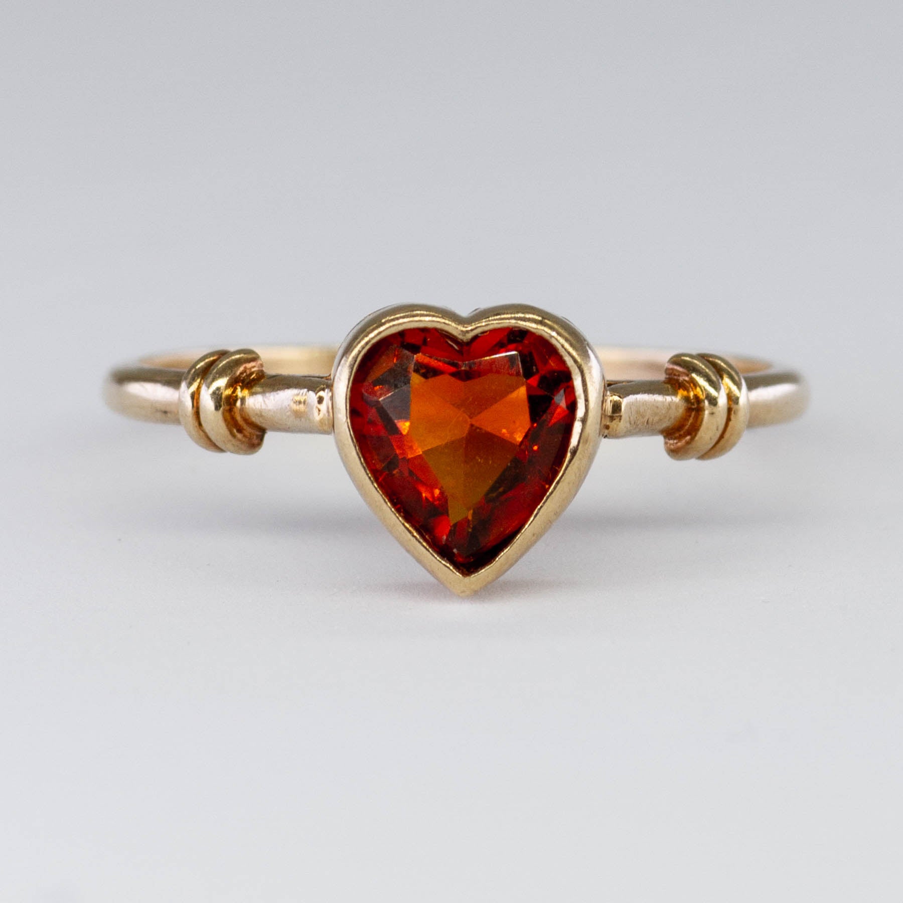 Heart Cut Citrine Ring | 0.65ct | SZ 6.25 |