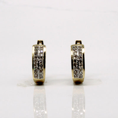 Cluster Set Diamond Earrings | 0.54ctw |