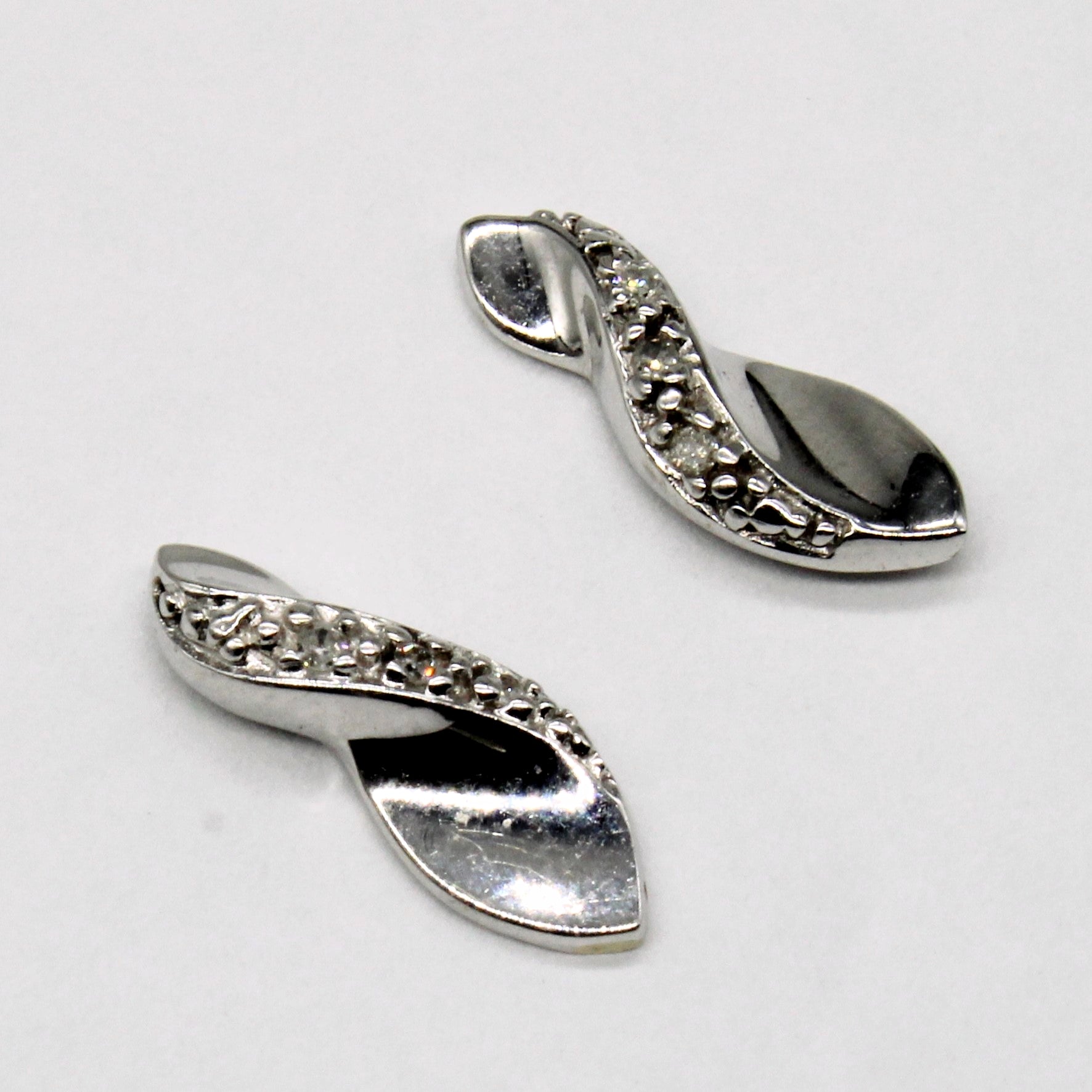 10 White Gold Diamond Earrings | 0.03ctw |