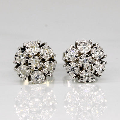 Cluster Diamond Stud Earrings | 0.14ctw |