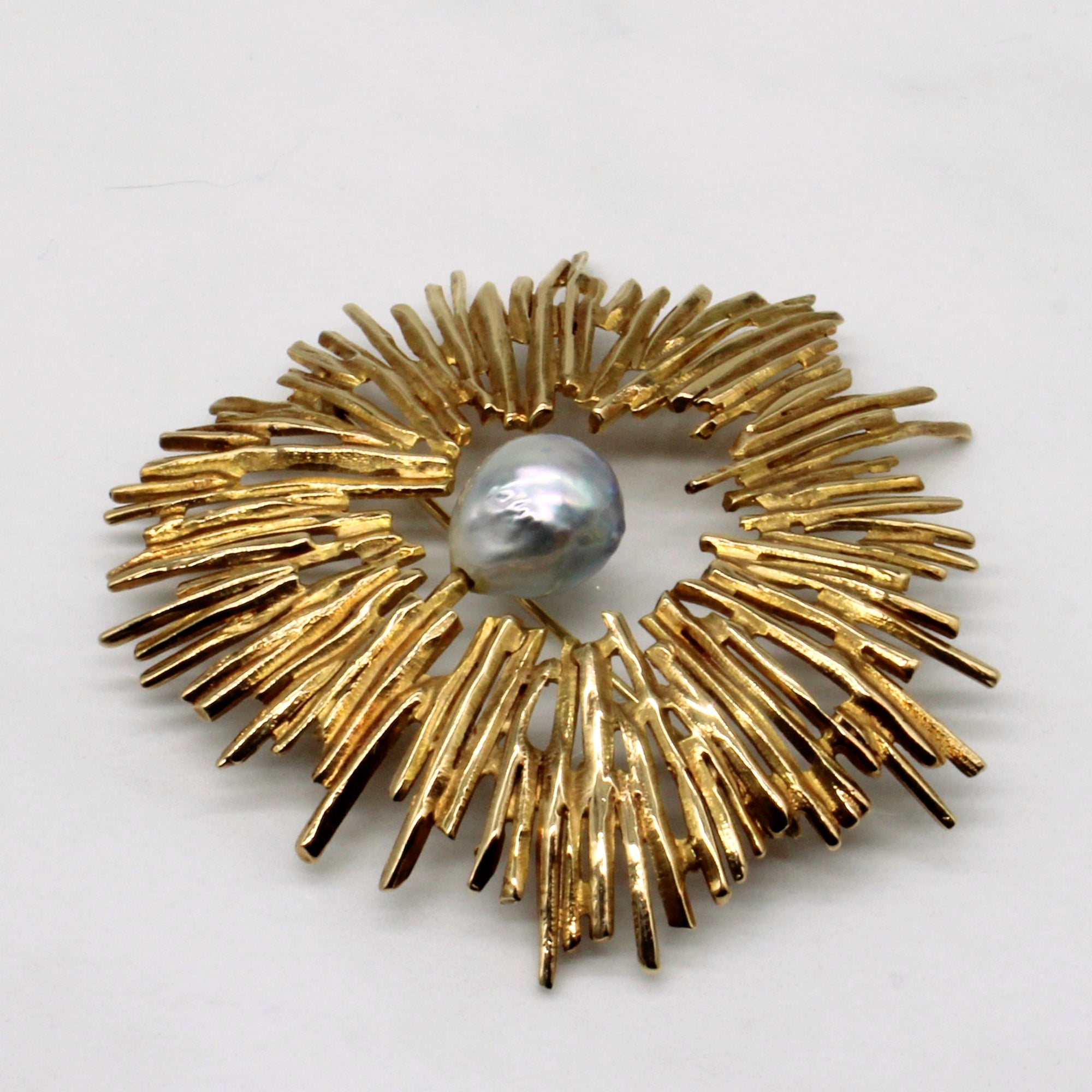 Baroque Pearl Brooch