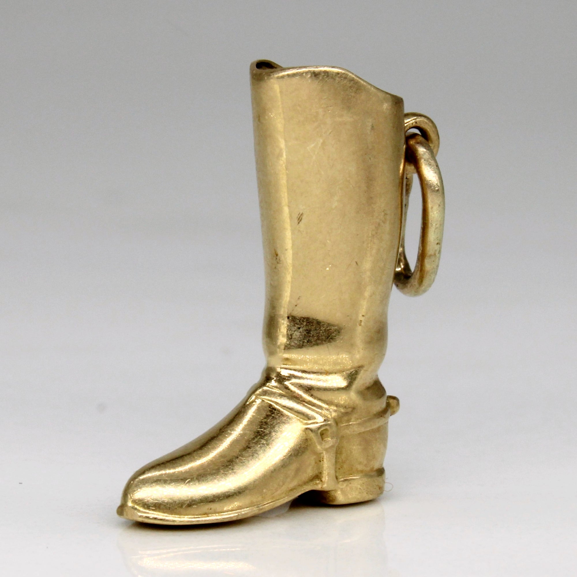 14k Yellow Gold Riding Boot Charm