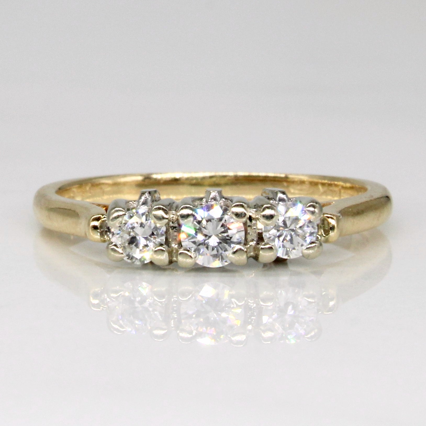 Three Stone Diamond Ring | 0.24ctw | SZ 4.75 |