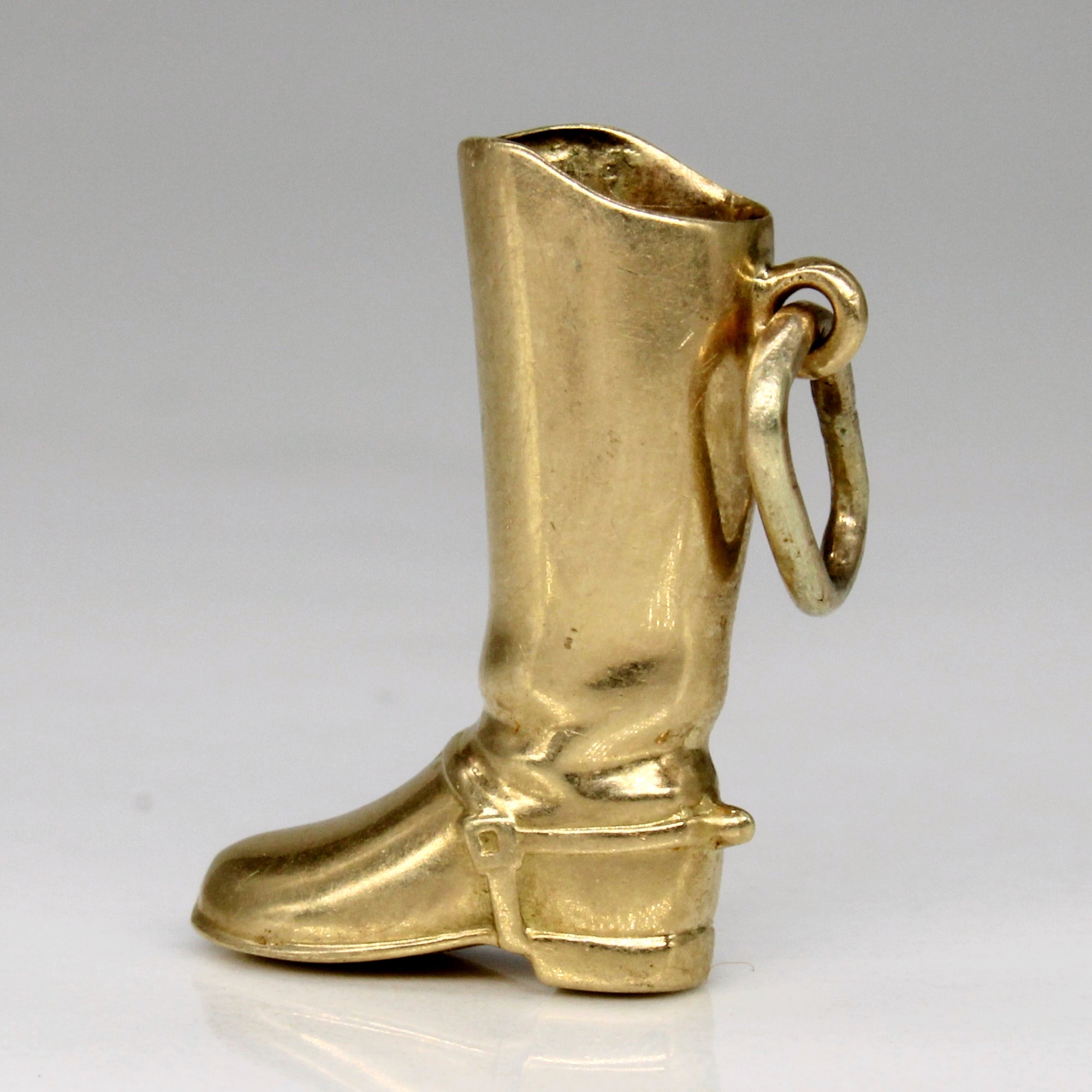 14k Yellow Gold Riding Boot Charm