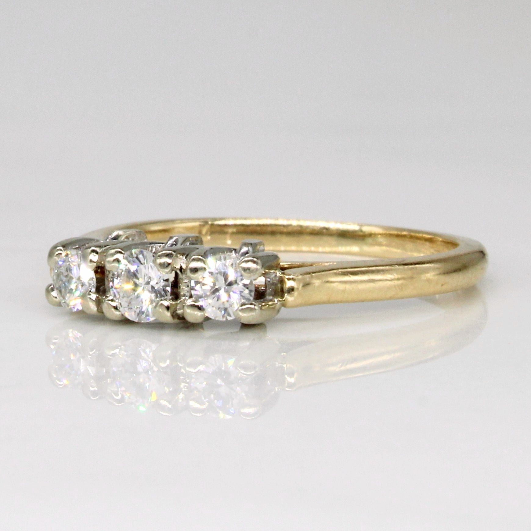 Three Stone Diamond Ring | 0.24ctw | SZ 4.75 |