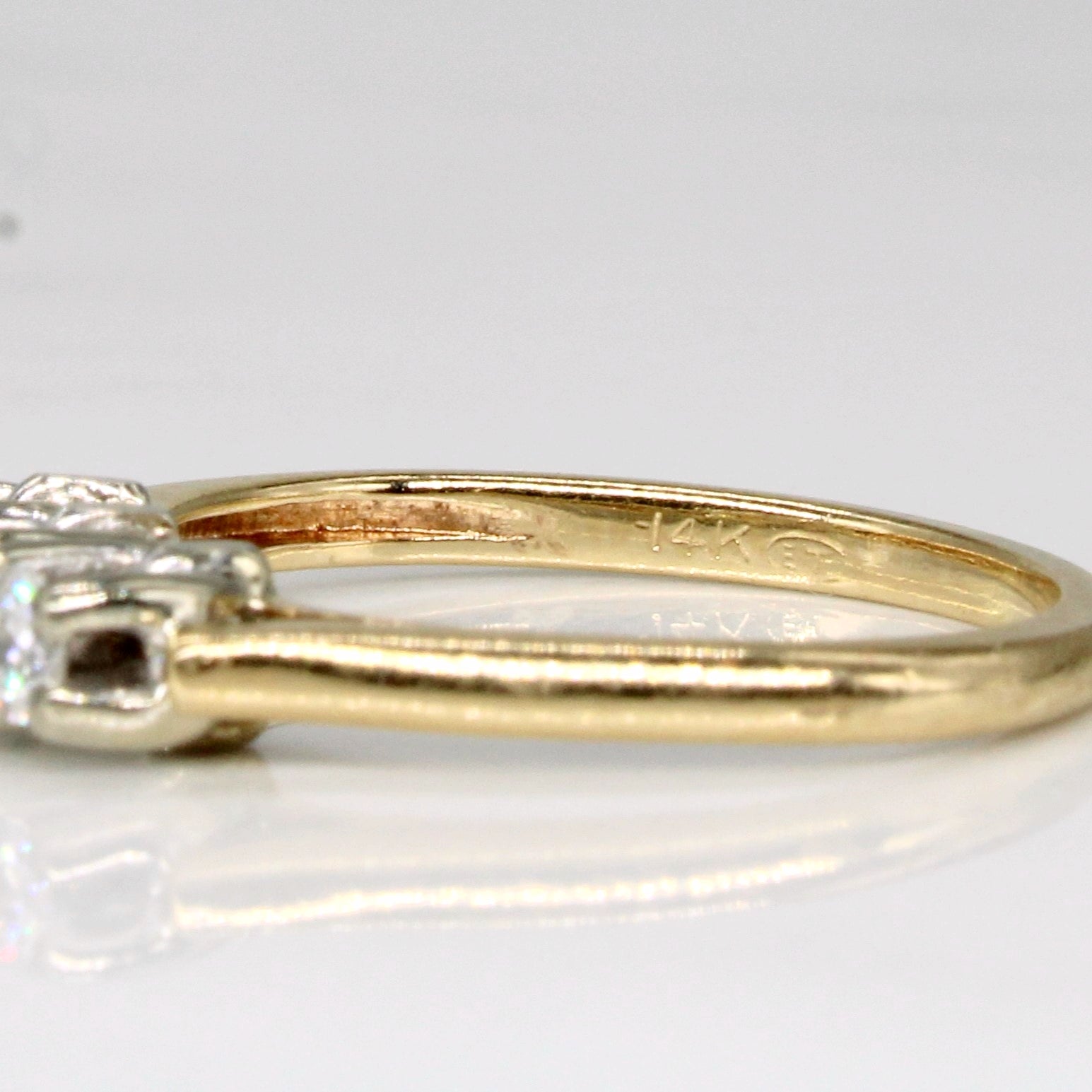 Three Stone Diamond Ring | 0.24ctw | SZ 4.75 |