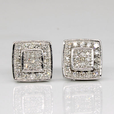 10k White Gold Diamond Earrings | 0.25ctw |
