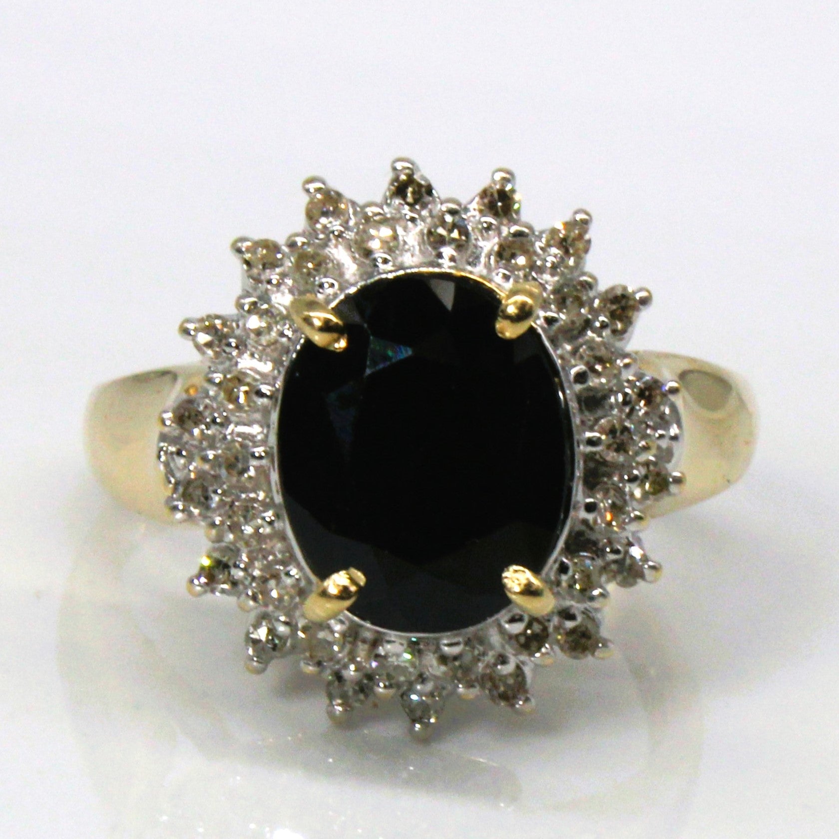 Sapphire & Diamond Cocktail Ring | 2.90ct | 0.22ctw | SZ 7 |
