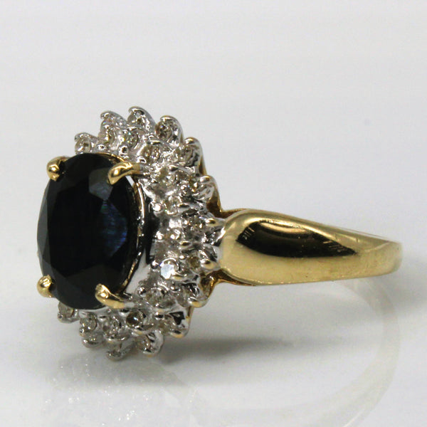 Sapphire & Diamond Cocktail Ring | 2.90ct | 0.22ctw | SZ 7 |
