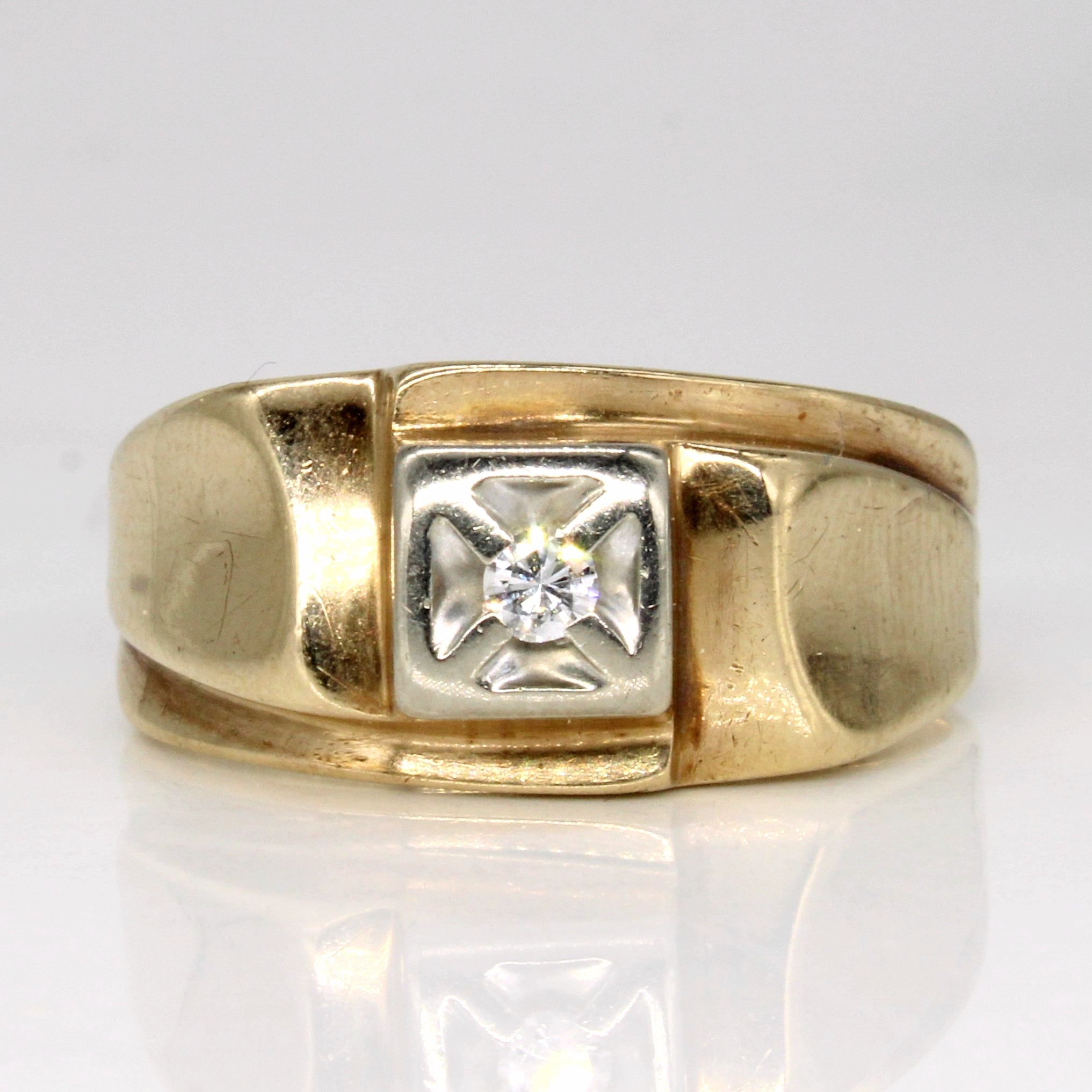 Illusion Set Diamond Ring | 0.07ct | SZ 9.75 |