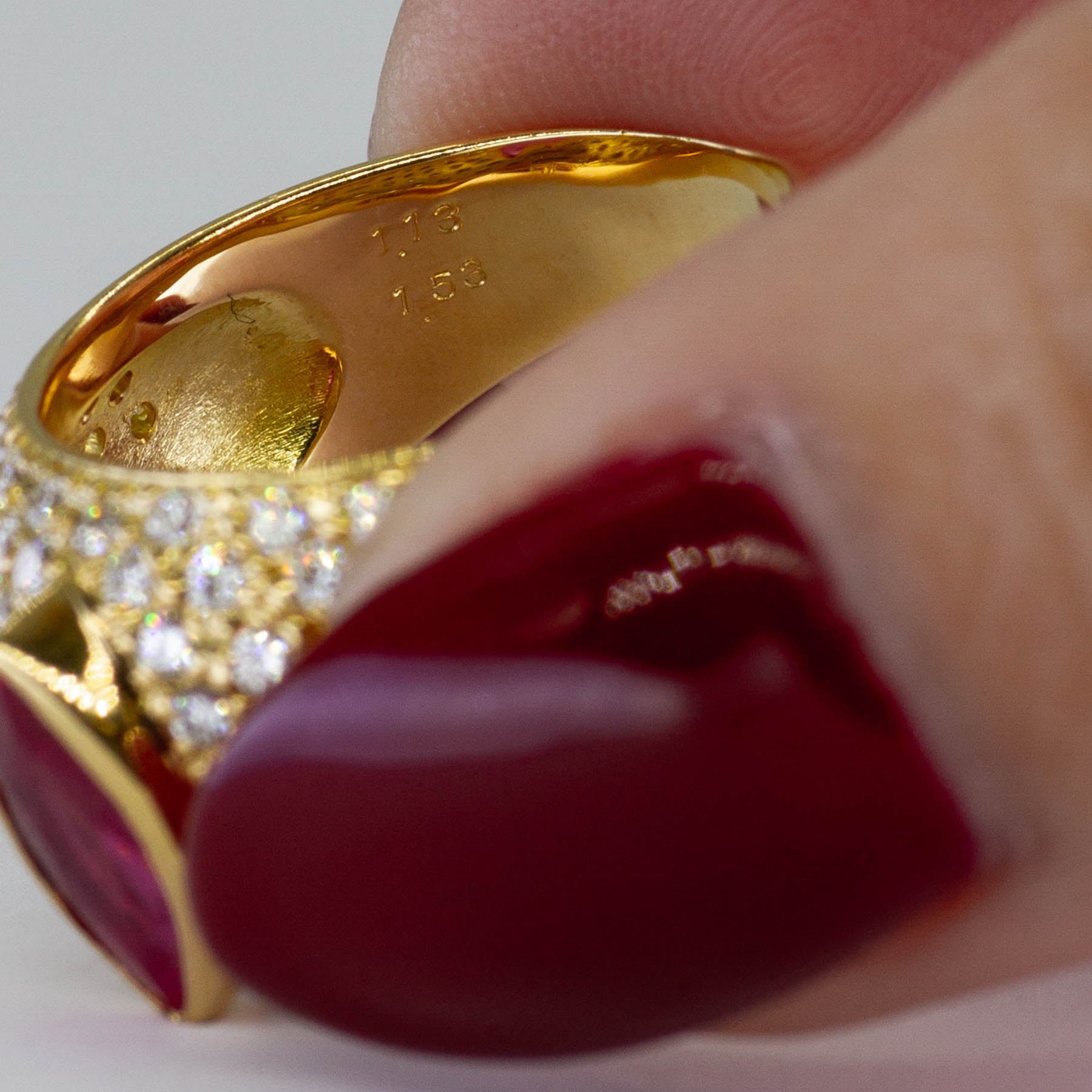 Diamond & Ruby Cocktail Ring | 1.53ctw, 1.13ct | SZ 6.25 |