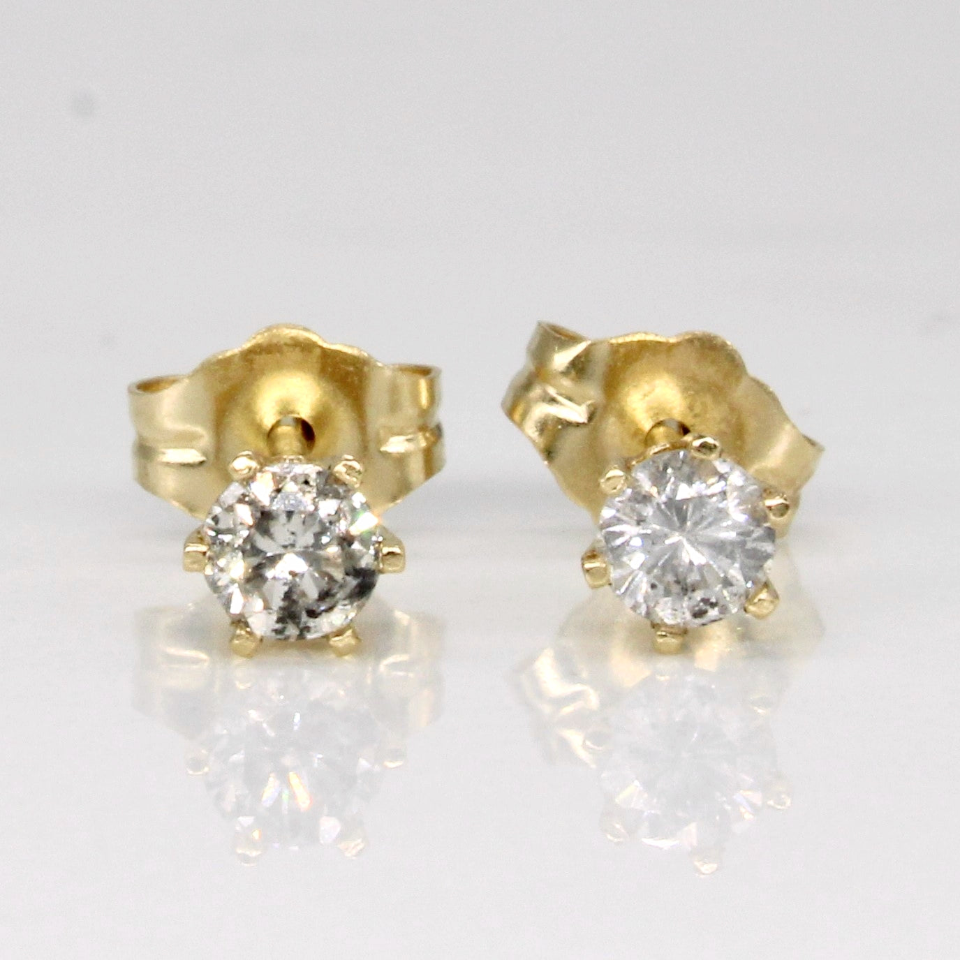 Boucles d'oreilles puces en diamant | 0,27 ct | 