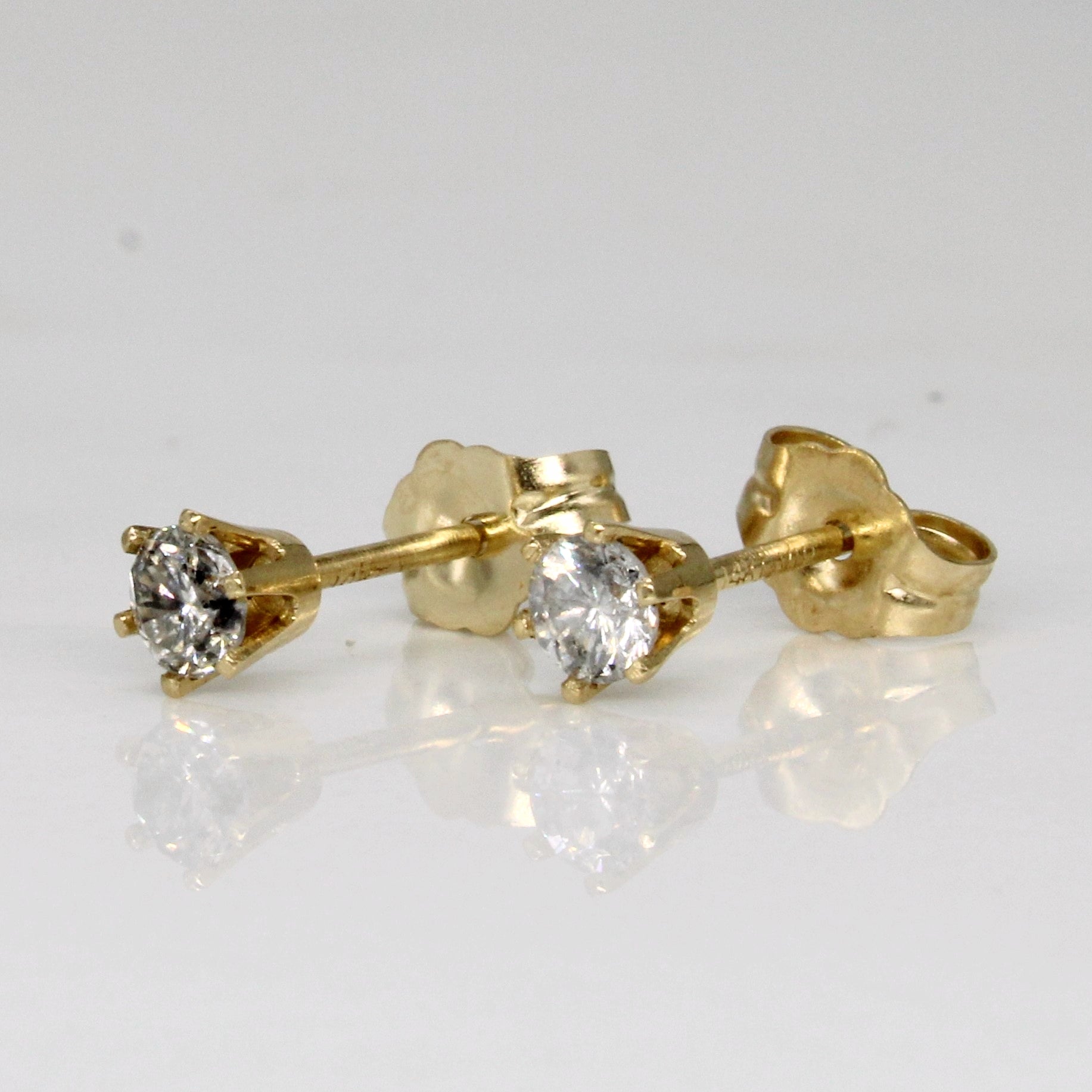 Boucles d'oreilles puces en diamant | 0,27 ct | 
