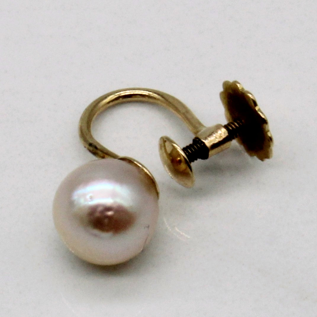 Pearl Clip On Earrings