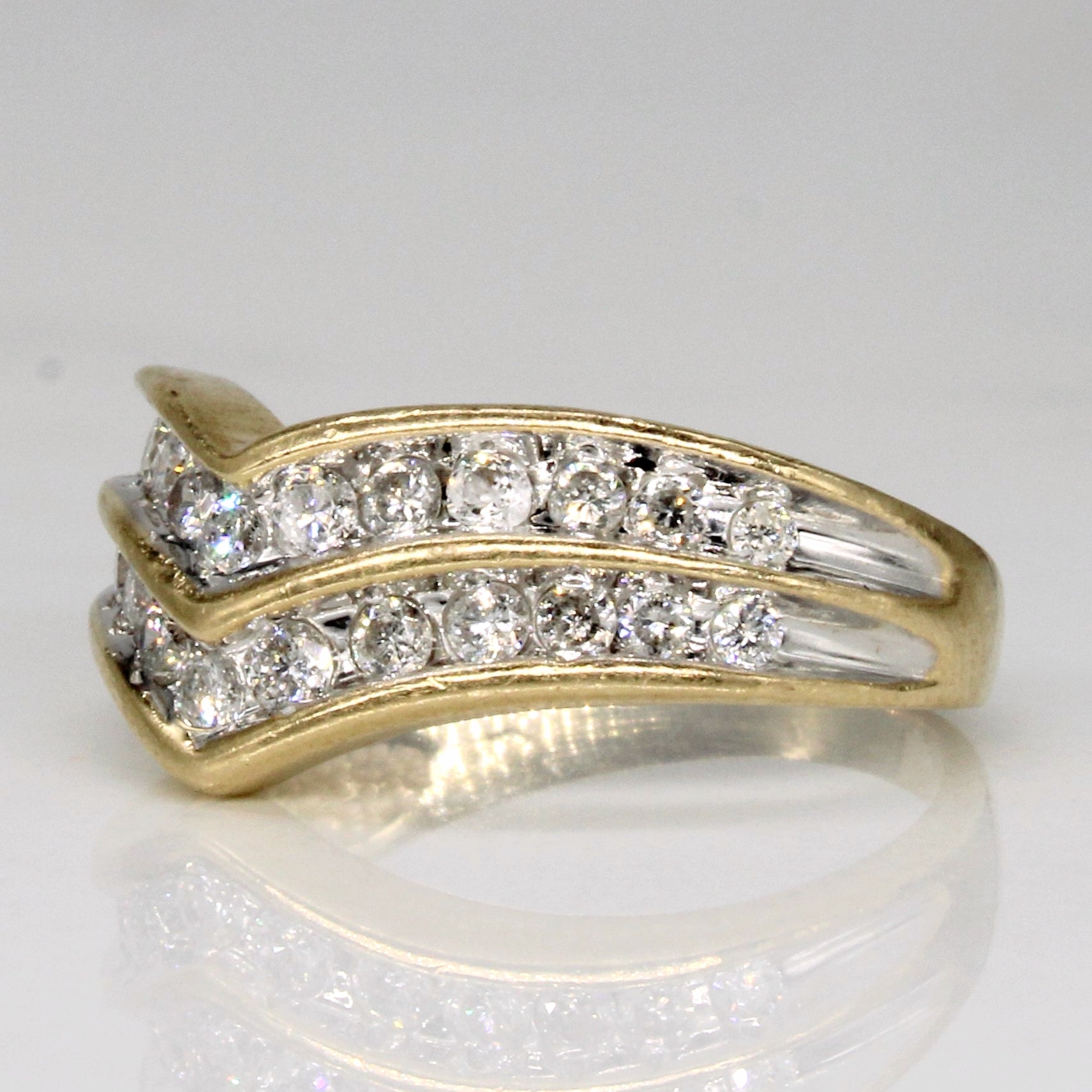 Diamond Chevron Ring | 0.40ctw | SZ 5.25 |