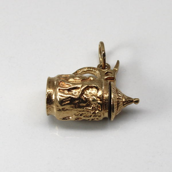 Yellow Gold Pot Design Pendant