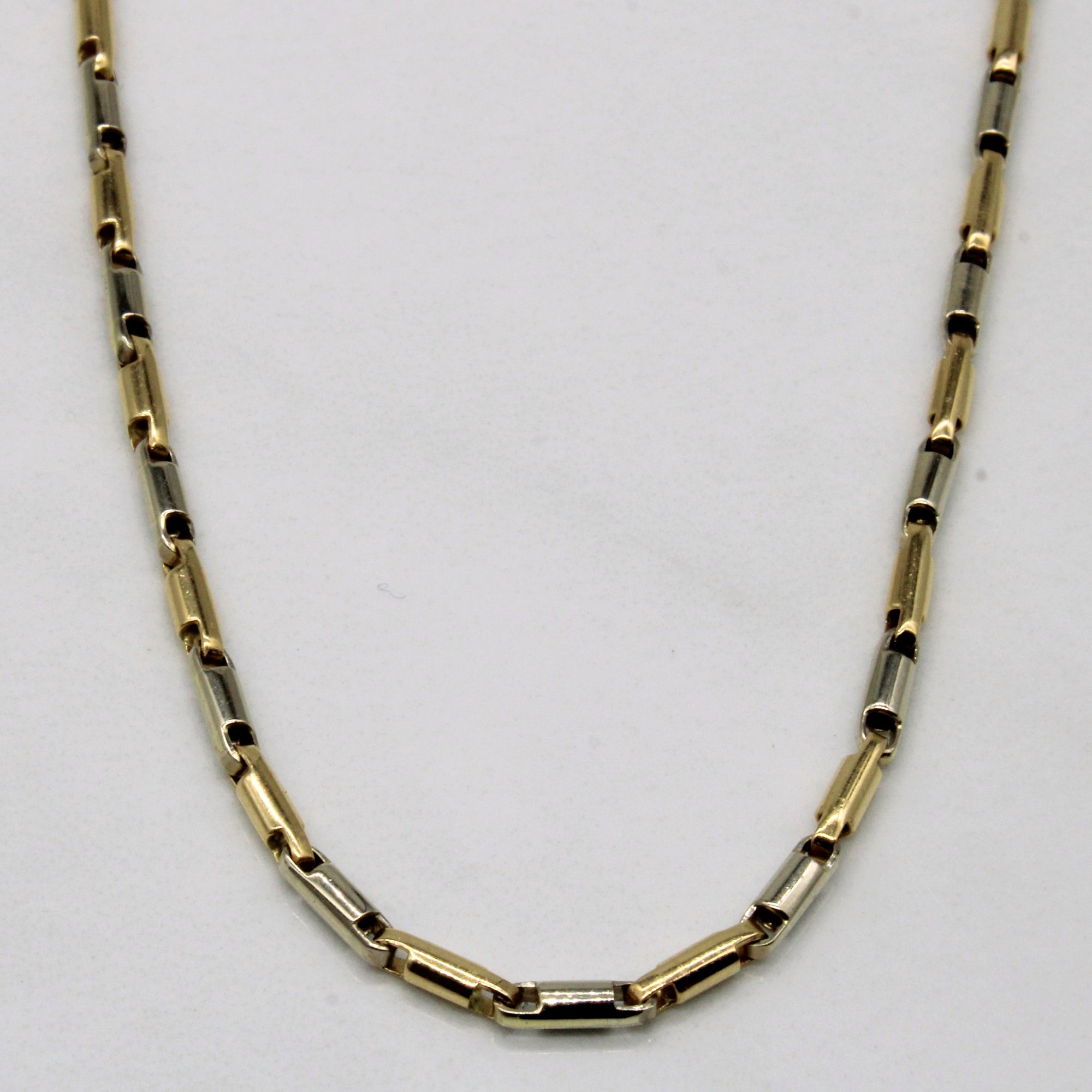 14k Two Tone Gold Necklace | 20