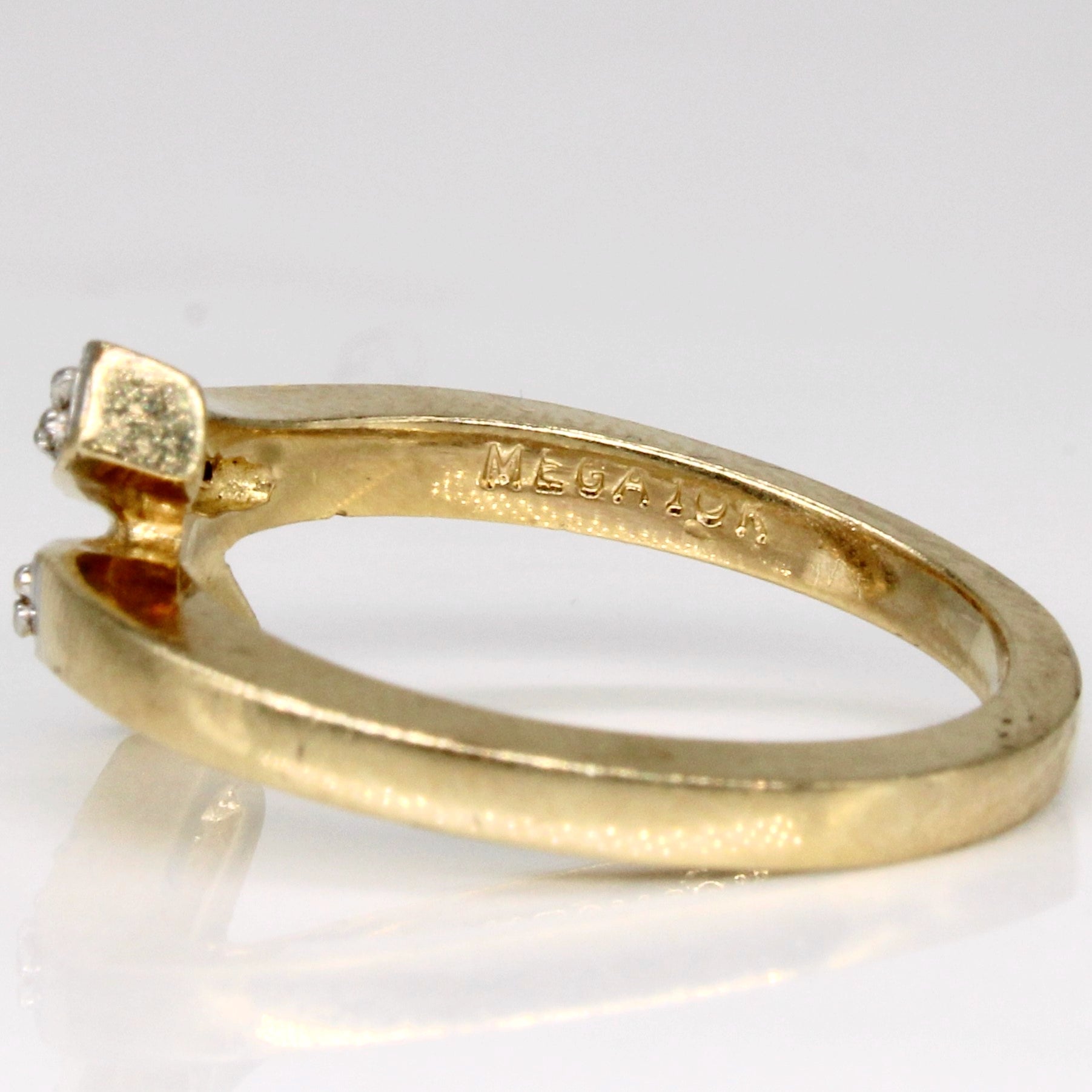 Diamond Bypass Ring | 0.10ctw | SZ 6.25 |